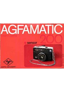 Agfa Agfamatic 200 manual. Camera Instructions.